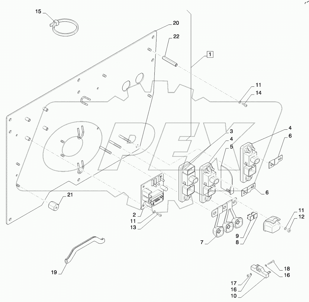  RIGHT CONSOLE FUSE AND RELAY MOUNTING