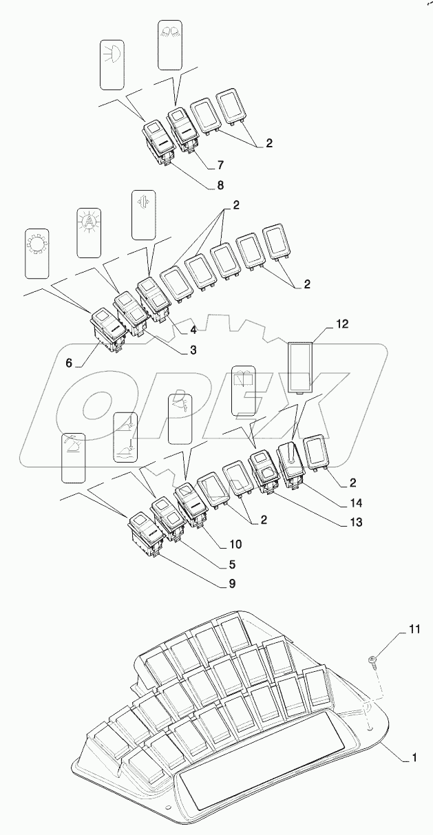  RIGHT CONSOLE SWITCH INSTALLATION