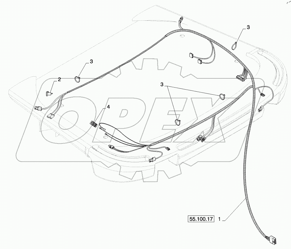  HARNESS , CANOPY ROOF INSTALLATION