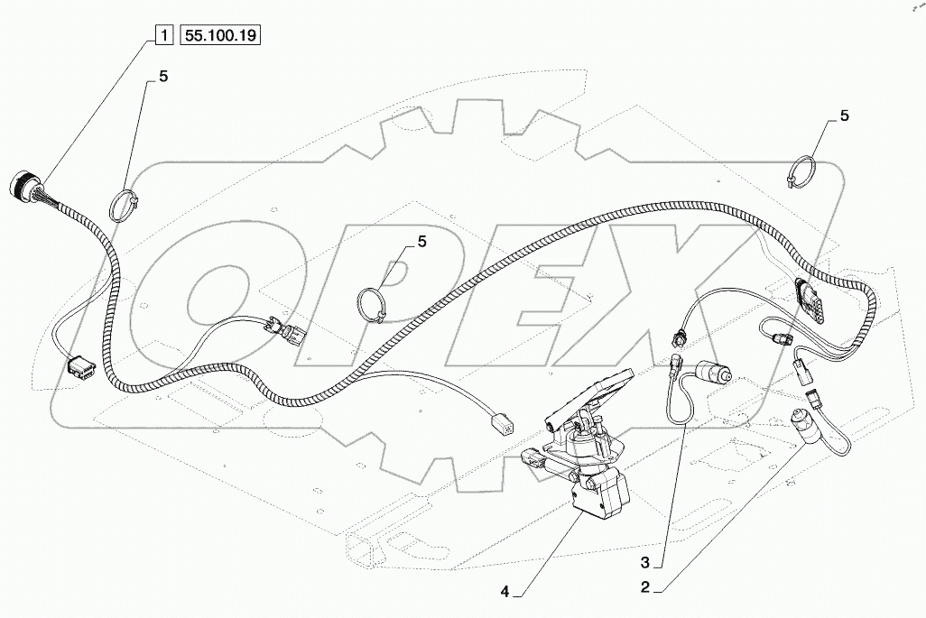  HARNESS, CAB BOTTOM INSTALLATION