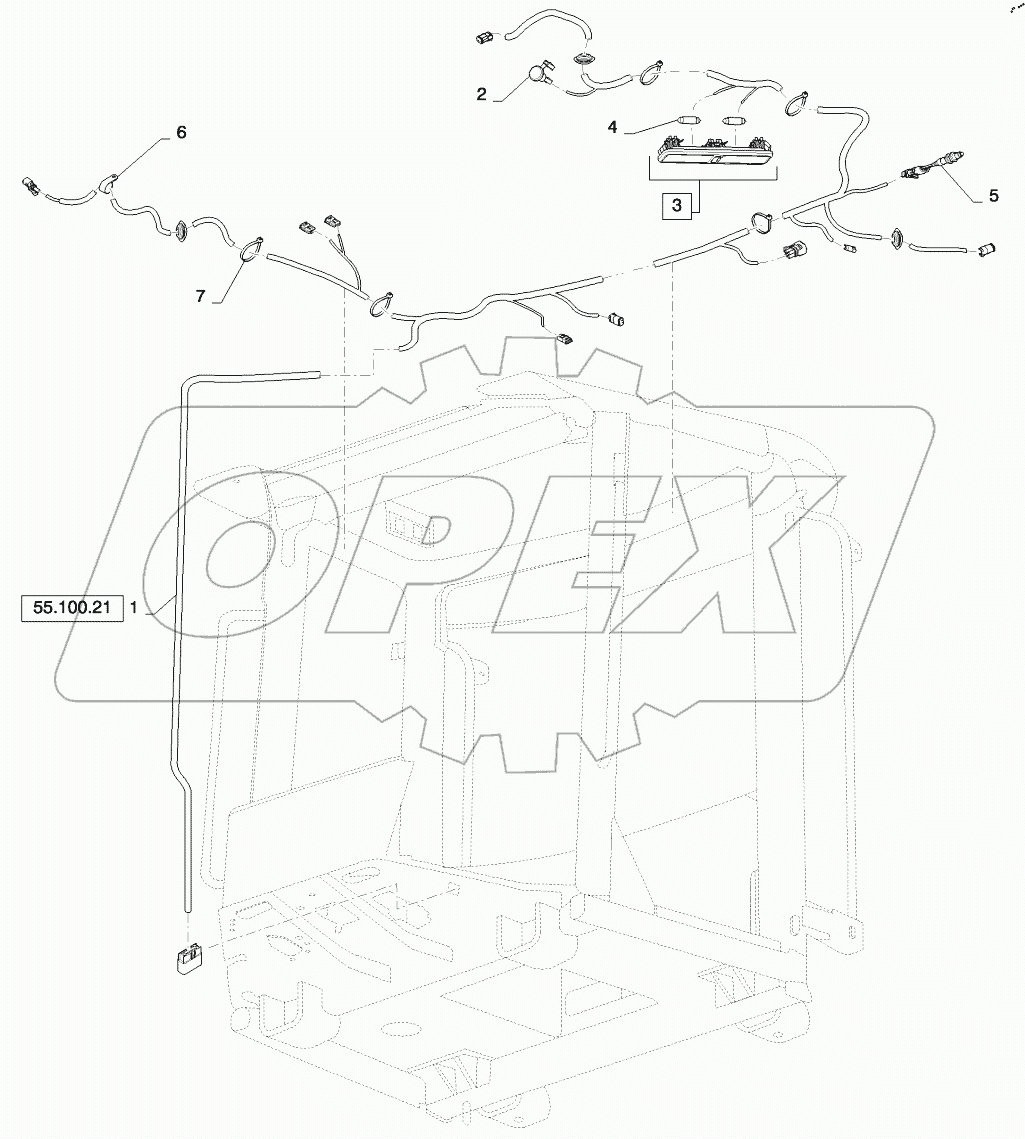  HARNESS, CAB ROOF INSTALLATION