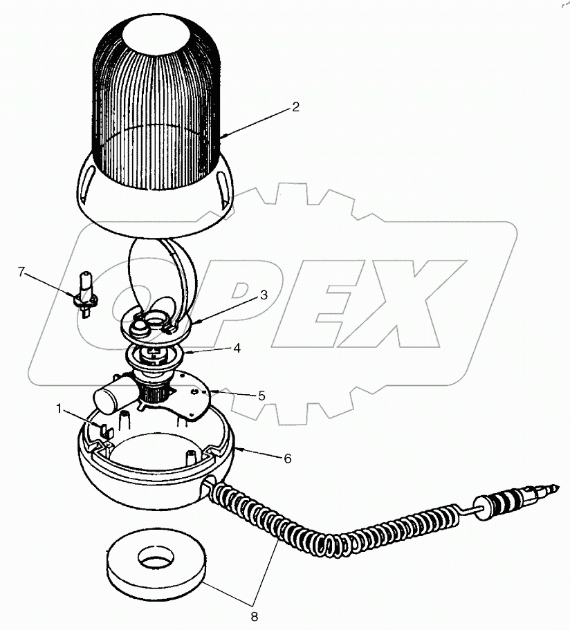  ROTATING BEACON COMPONENTS