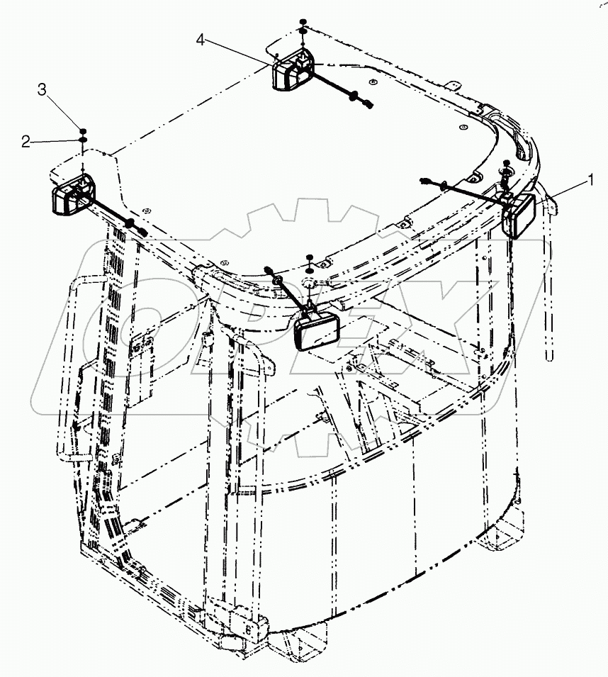  CAB/CANOPY - WORK LIGHTS