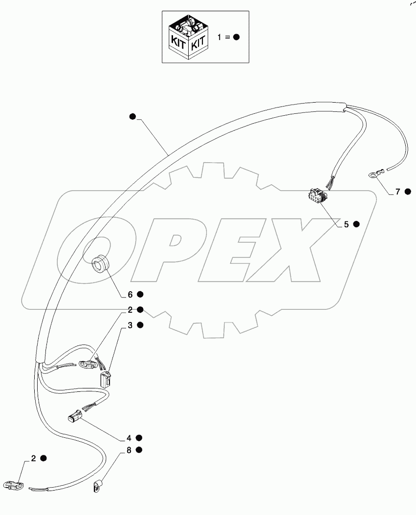  JOYSTICK STEERING FRAME HARNESS