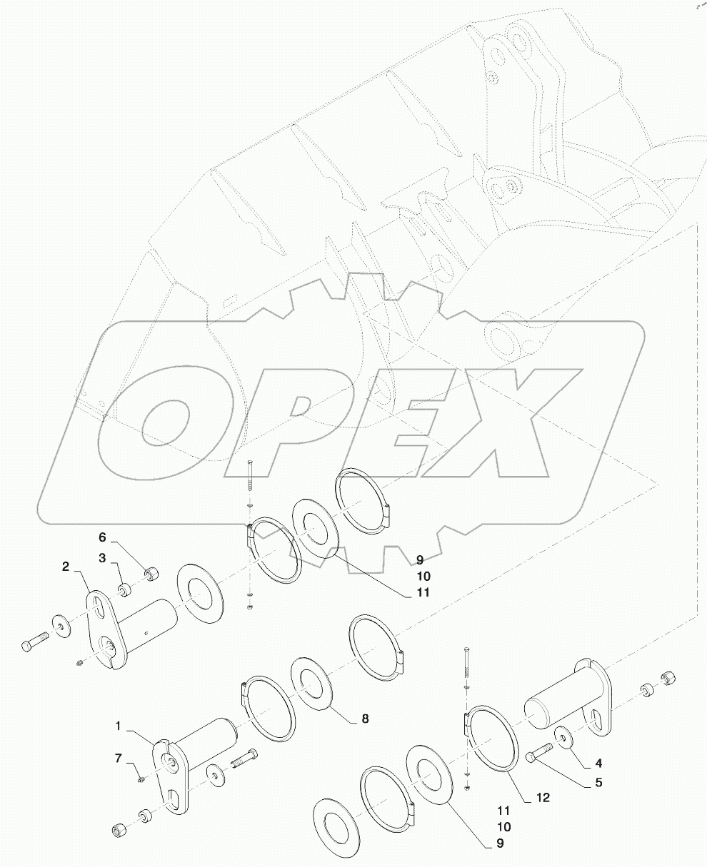  BUCKET LIFT ARM PINS