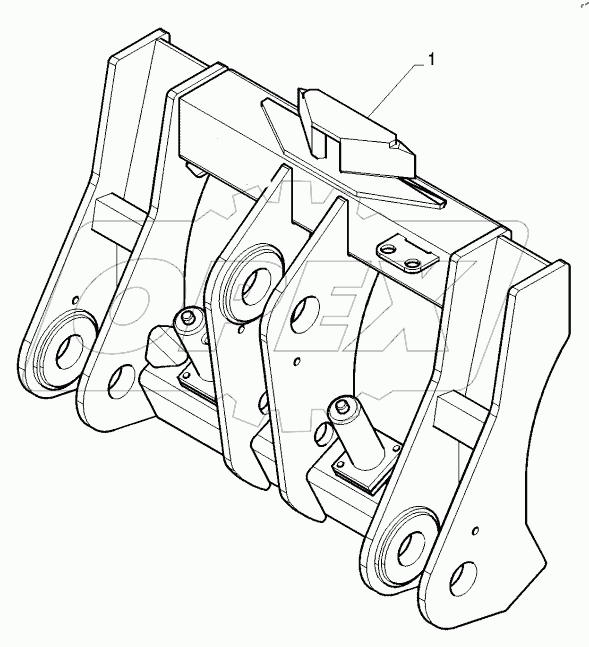  HYDRAULIC COUPLER, Z-BAR, ACS