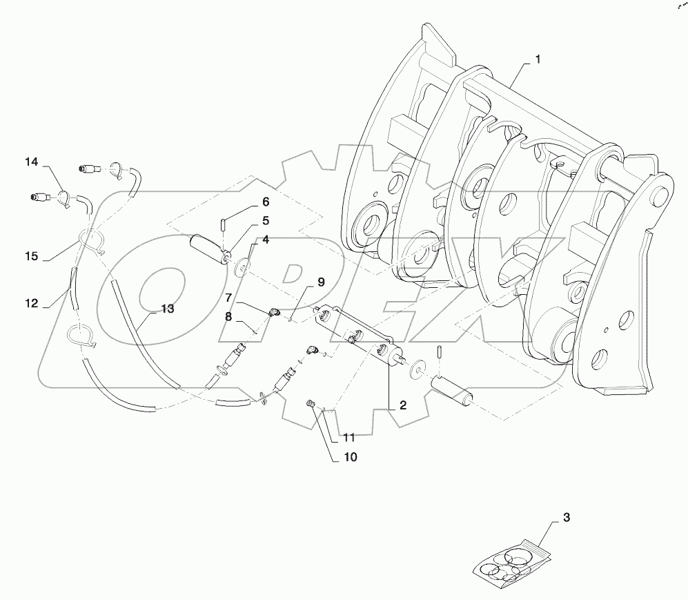  HYDRAULIC COUPLER, Z-BAR, CNH