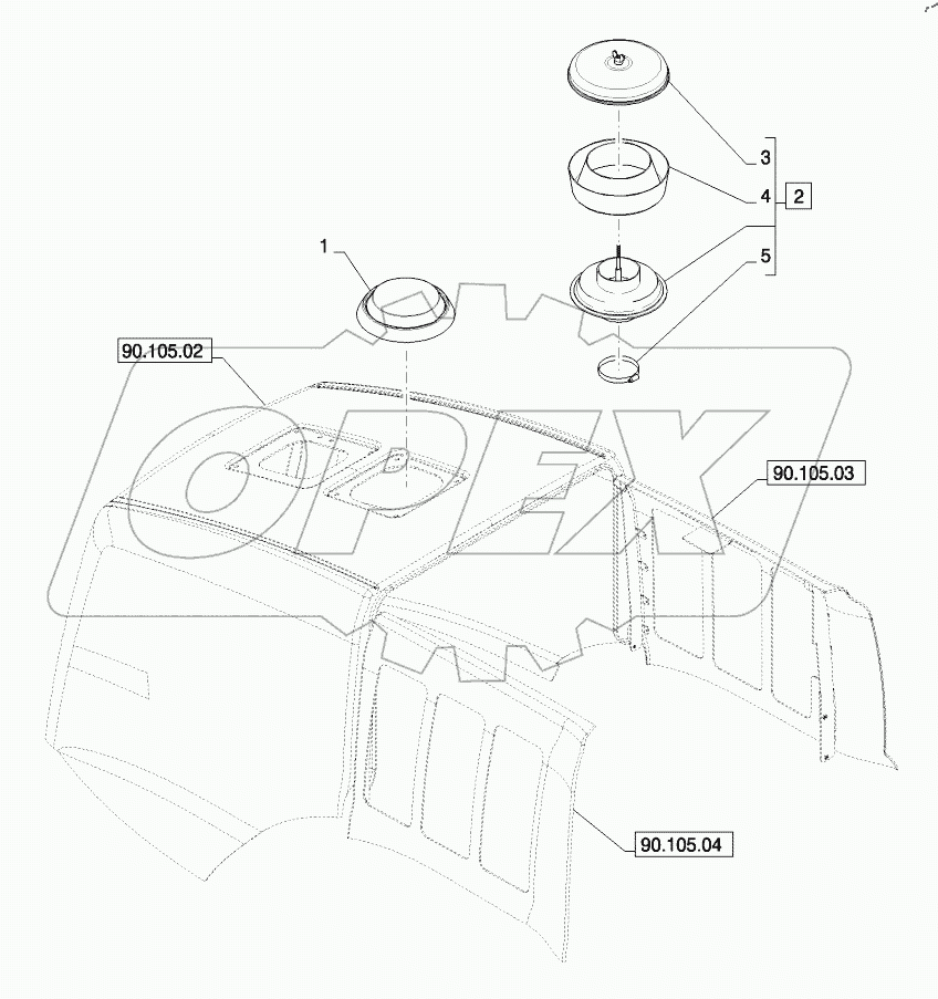  AIR PRECLEANER,RAIN CAP