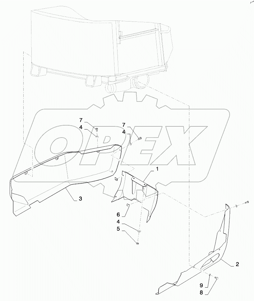  FENDER, REAR SUPPORT WIDE