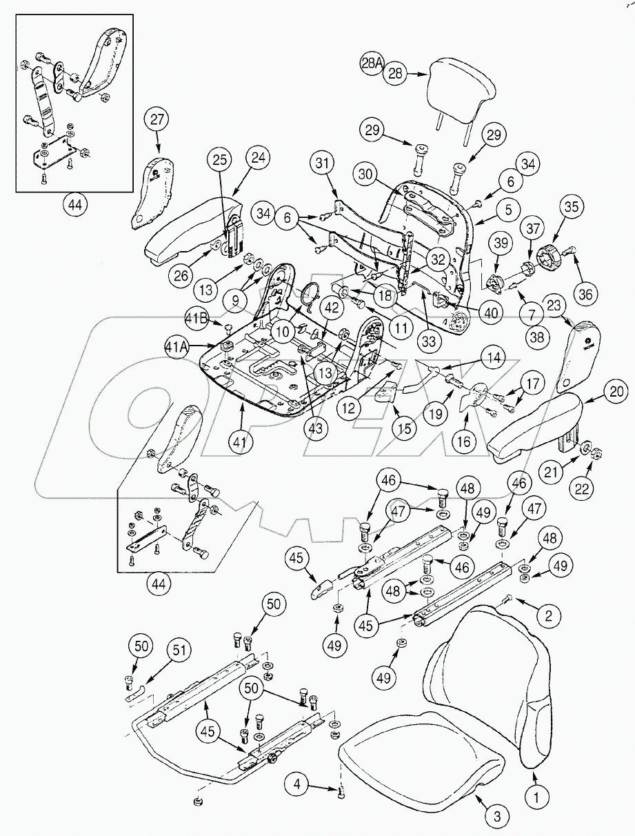  SEAT ASSY, MECHANICAL SUSPENSION