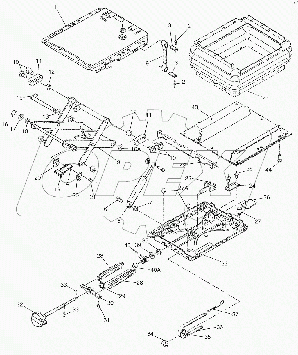  SEAT ASSY, MECHANICAL SUSPENSION