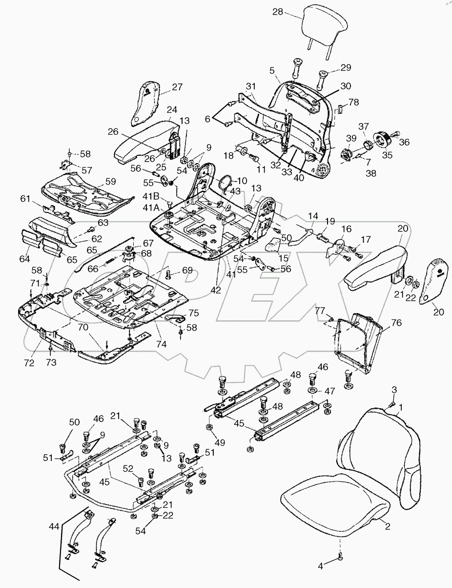  SEAT ASSY, AIR SUSPENSION