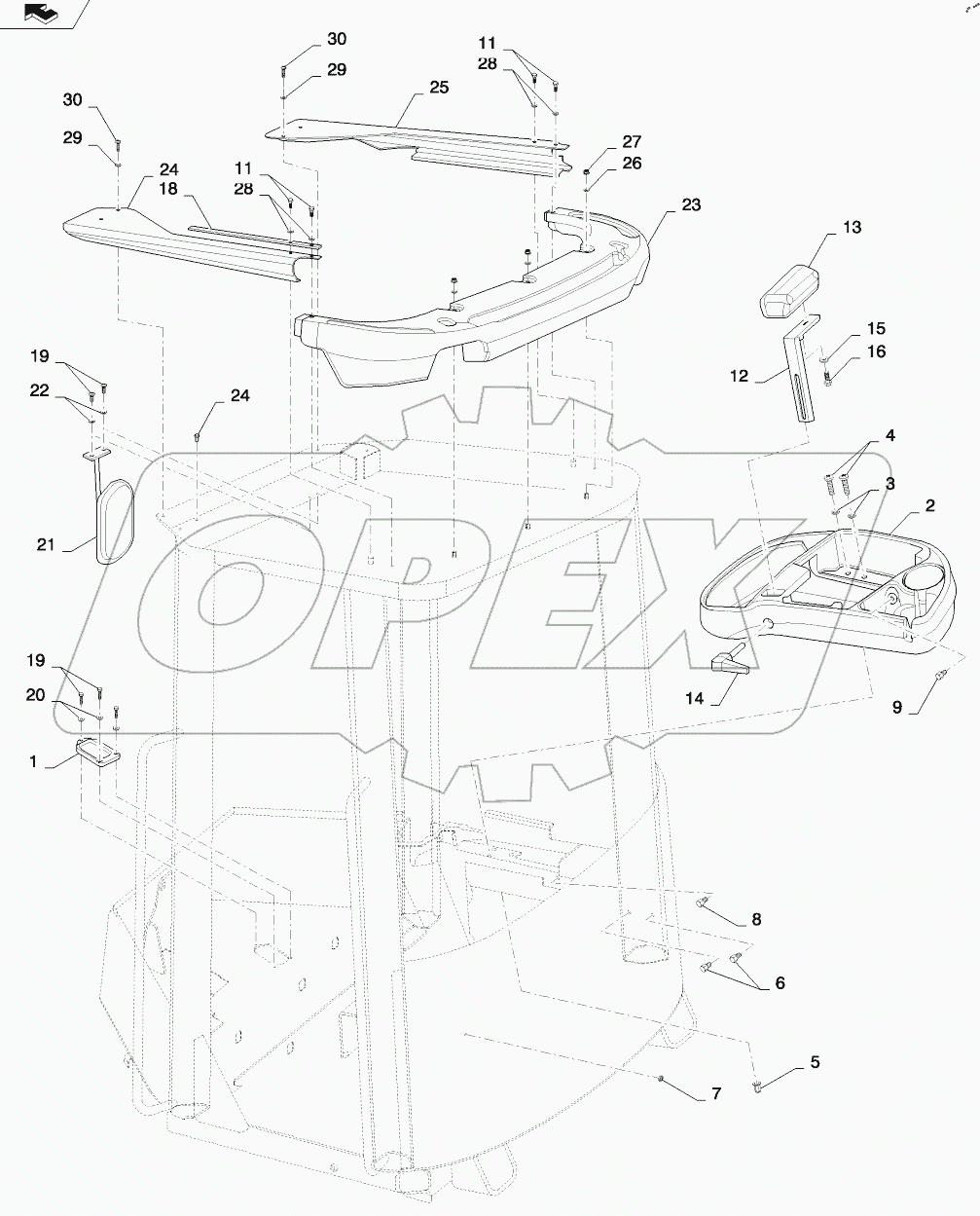  CANOPY - INTERIOR TRIM/EXTERIOR TRIM