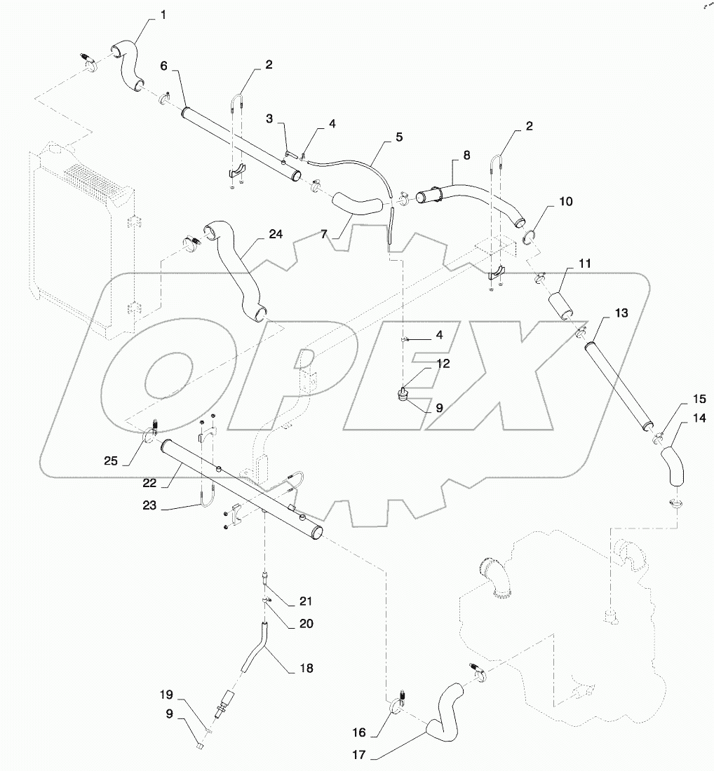  ENGINE COOLING LINES INSTALLATION