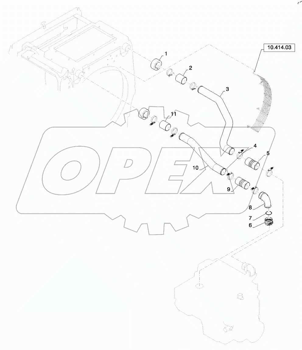  ENGINE COOLING LINES INSTALLATION