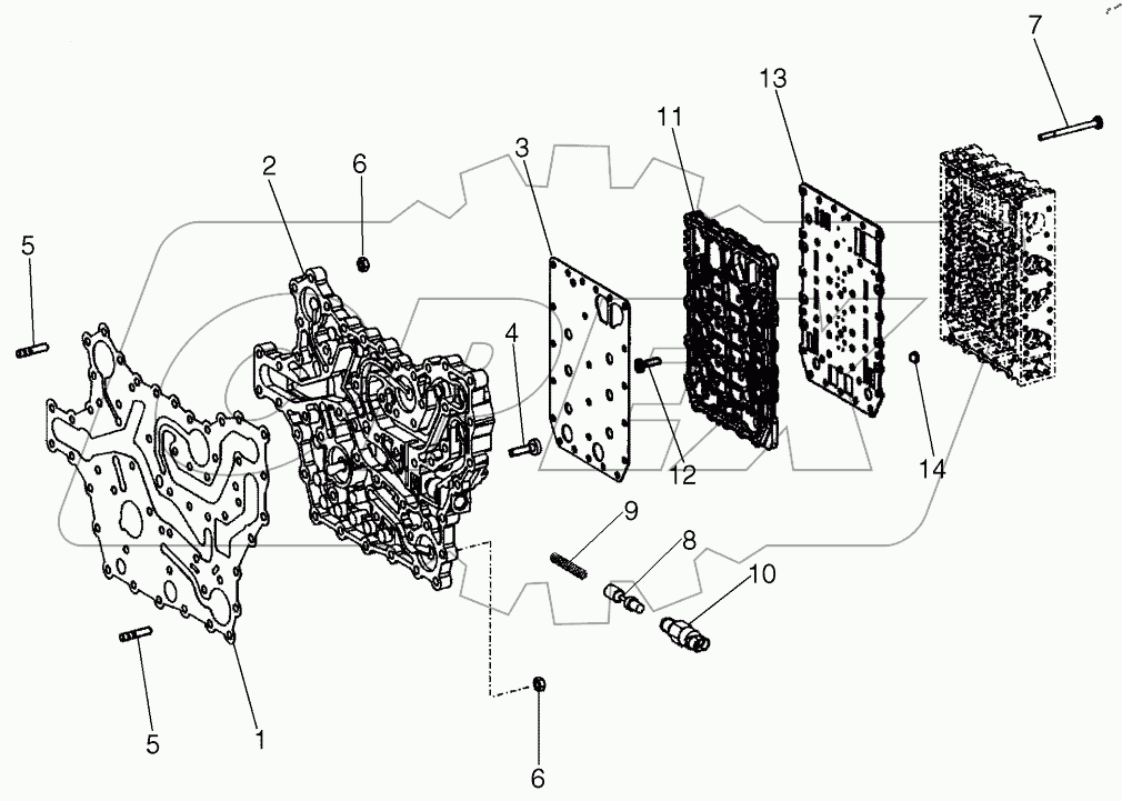  TRANSMISSION, VALVE PLATES