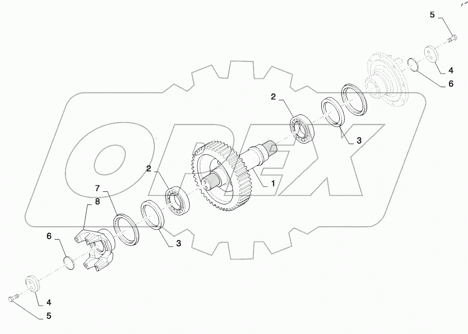  TRANSMISSION, OUTPUT SHAFT