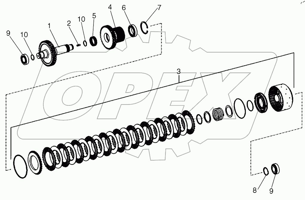  TRANSMISSION, FORWARD CLUTCH ASSEMBLY