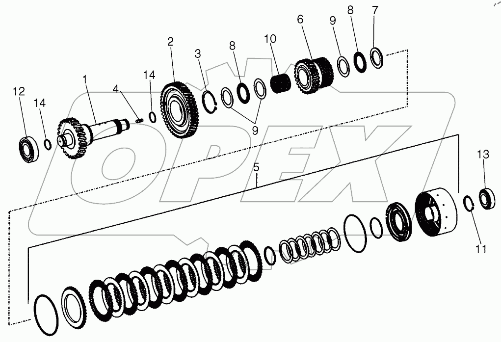  TRANSMISSION, FOURTH CLUTCH ASSEMBLY