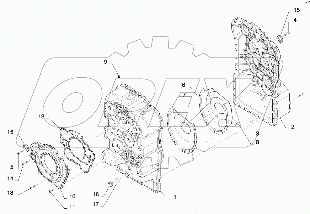  TRANSMISSION, HOUSING ASSEMBLY