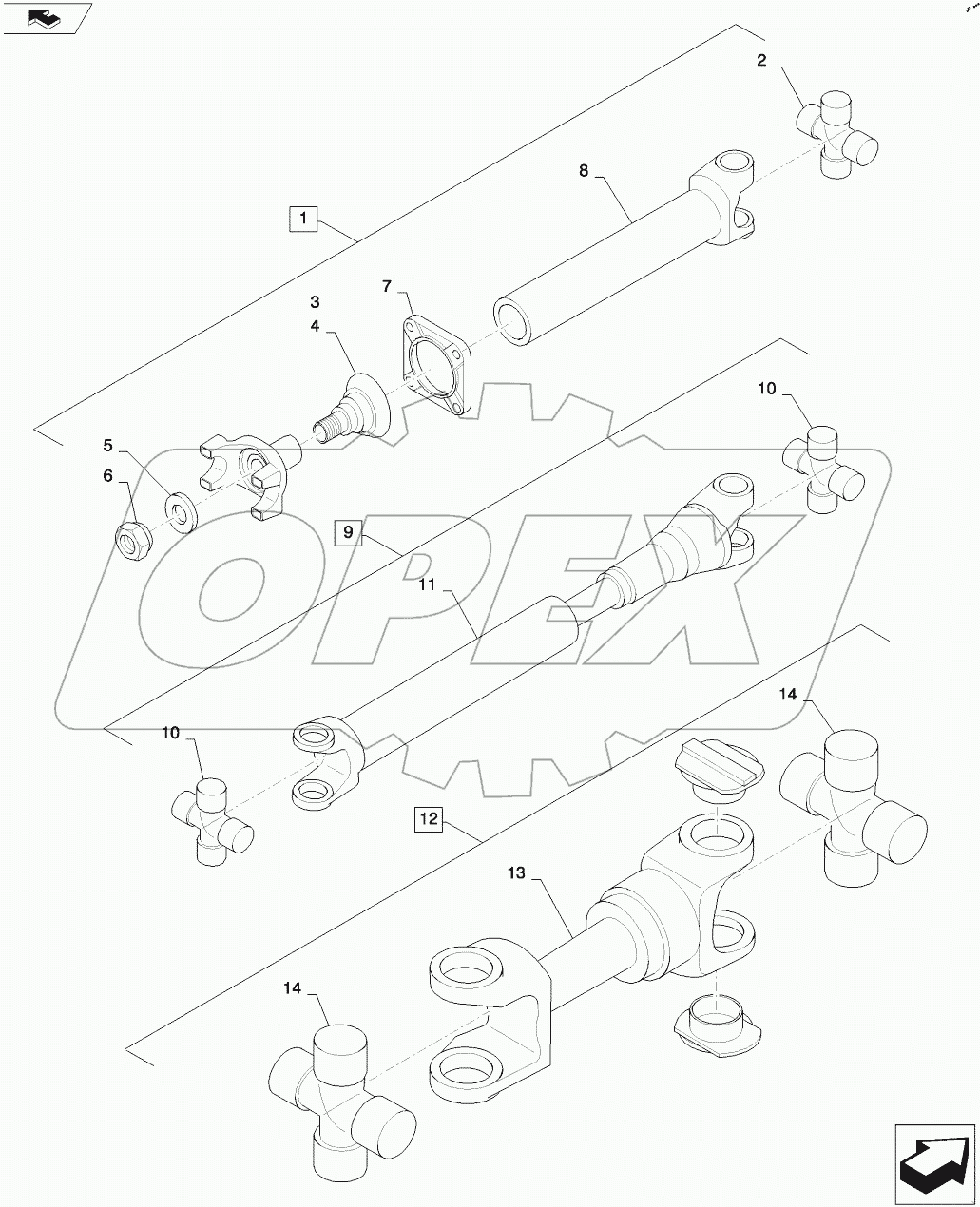  DRIVE SHAFT ASSEMBLIES