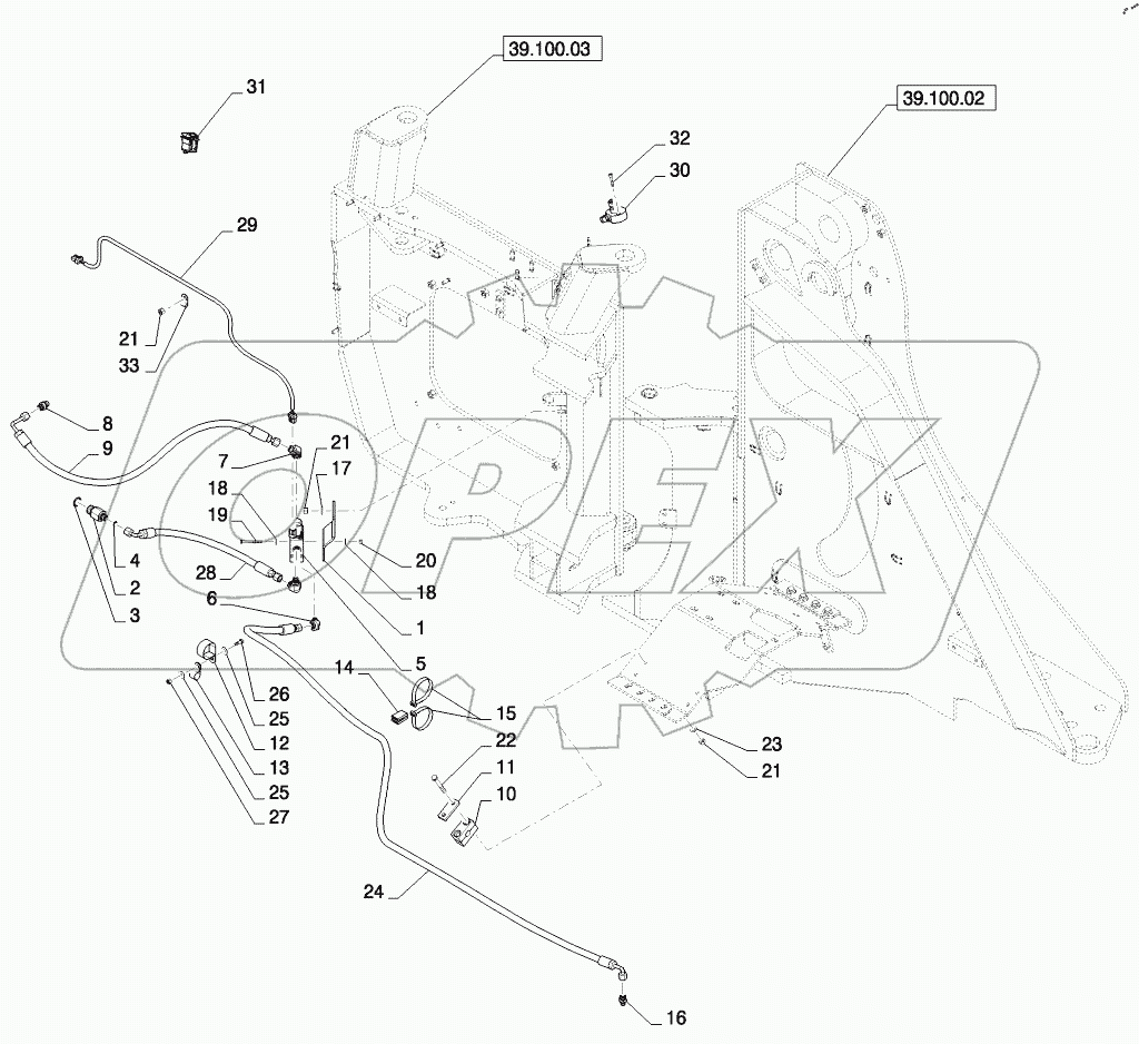  DIFFERENTIAL AXLE LOCK LINE
