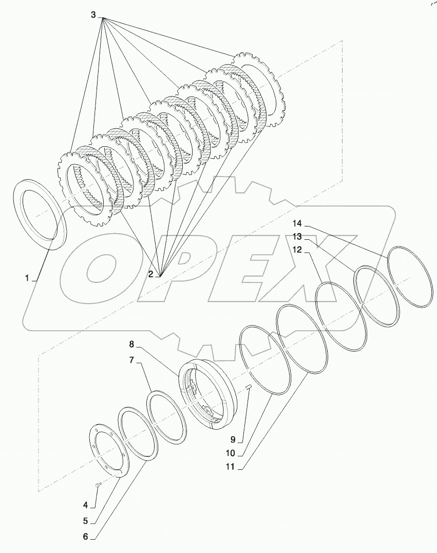  FRONT AXLE BRAKE, ONE ASSEMBLY