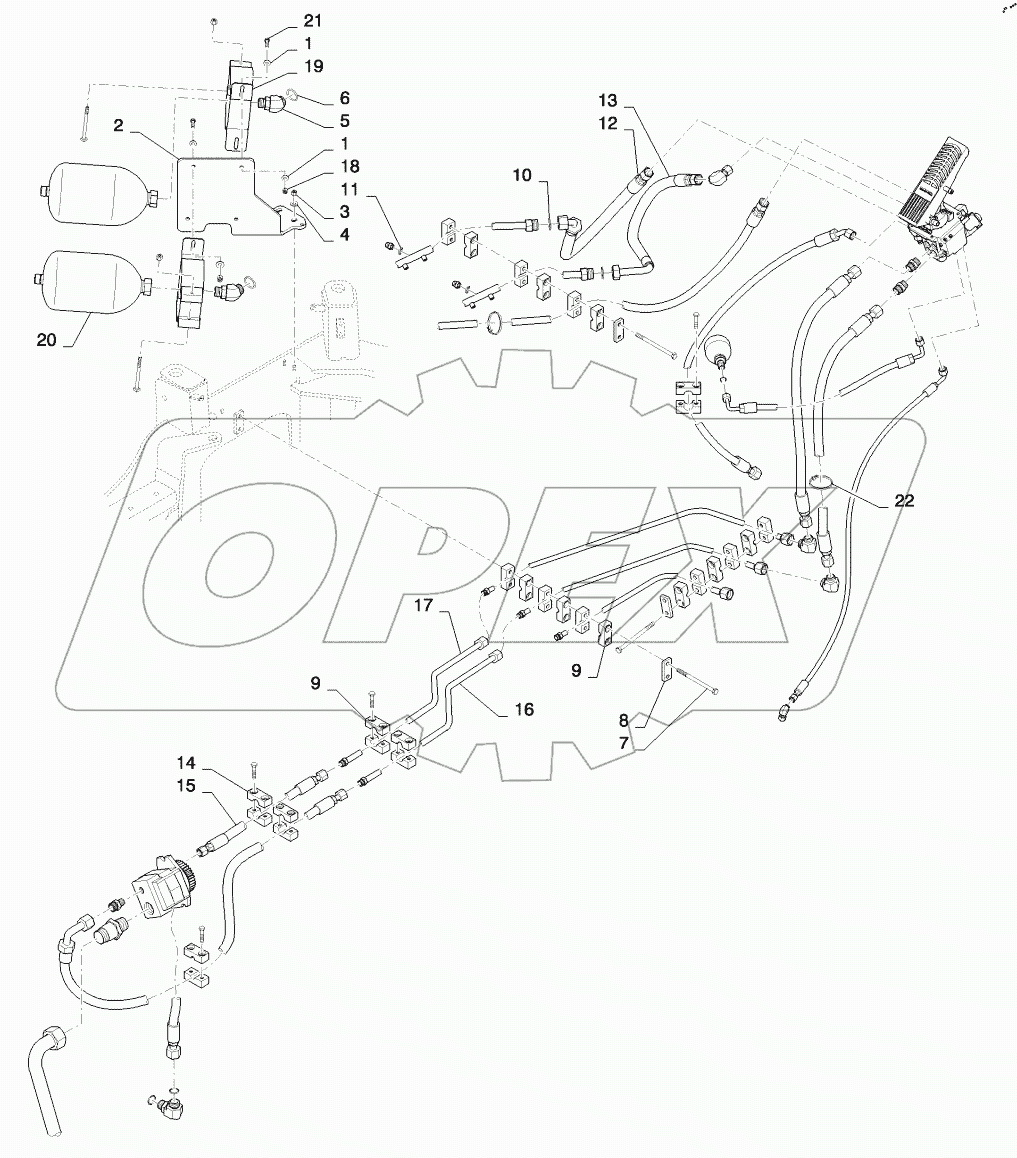  MAIN BRAKE ACCUMULATOR HYDRAULICS