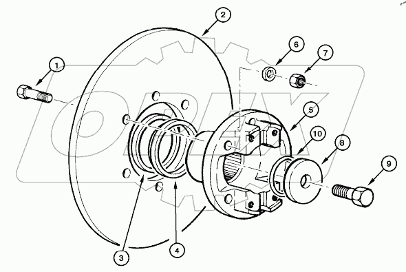  TRANSMISSION BRAKE DISC - ASSEMBLY
