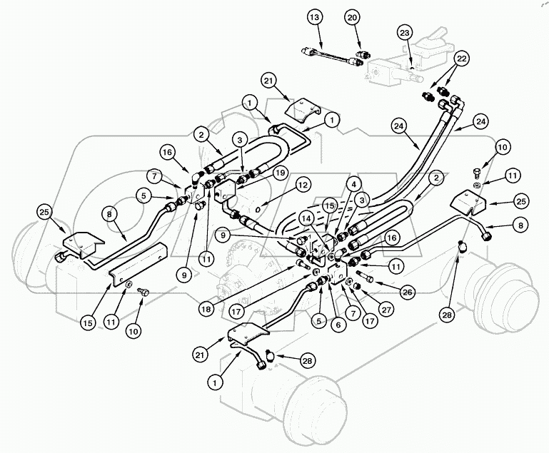  BRAKE HYDRAULIC CIRCUIT (CLARK)