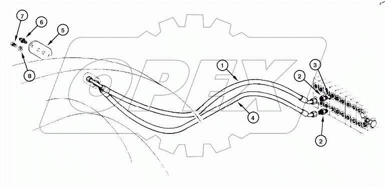  BLADE HYDRAULIC CIRCUIT - TILT