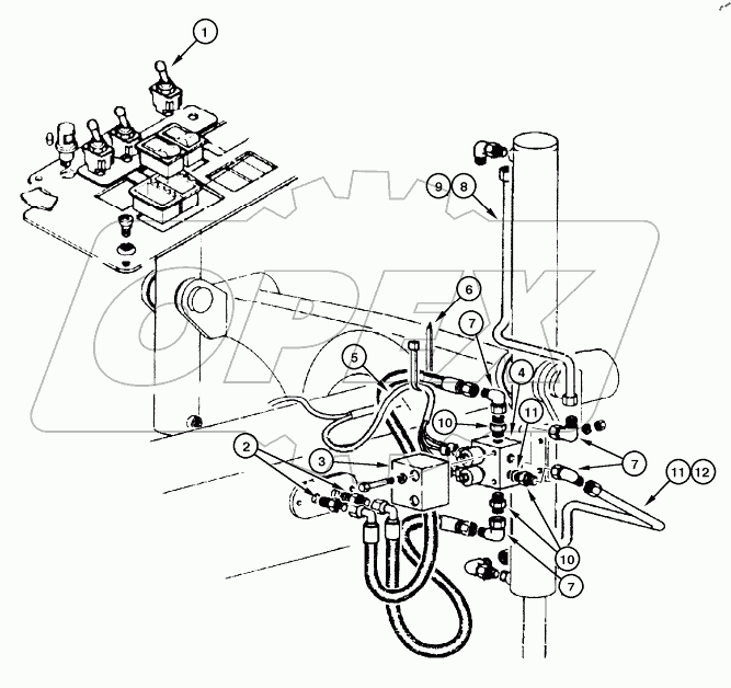  BLADE HYDRAULIC CIRCUIT - FLOAT
