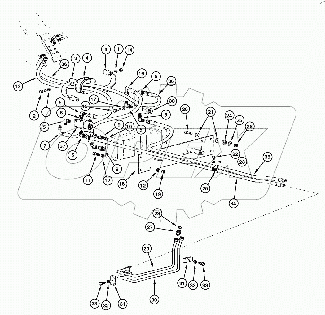  SCARIFIER AND RIPPER HYDRAULIC CIRCUIT