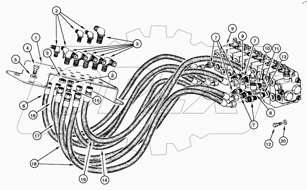  DISTRIBUTOR - HYDRAULIC CIRCUIT