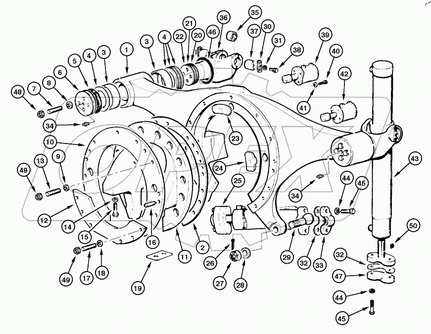  CYLINDER - SADDLE AND ACTUATING (5 HOLES)