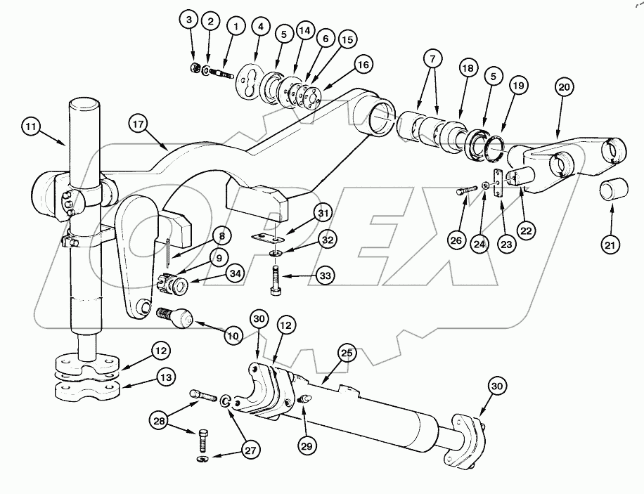  CYLINDER - SADDLE AND ACTUATING (OPTIONAL)