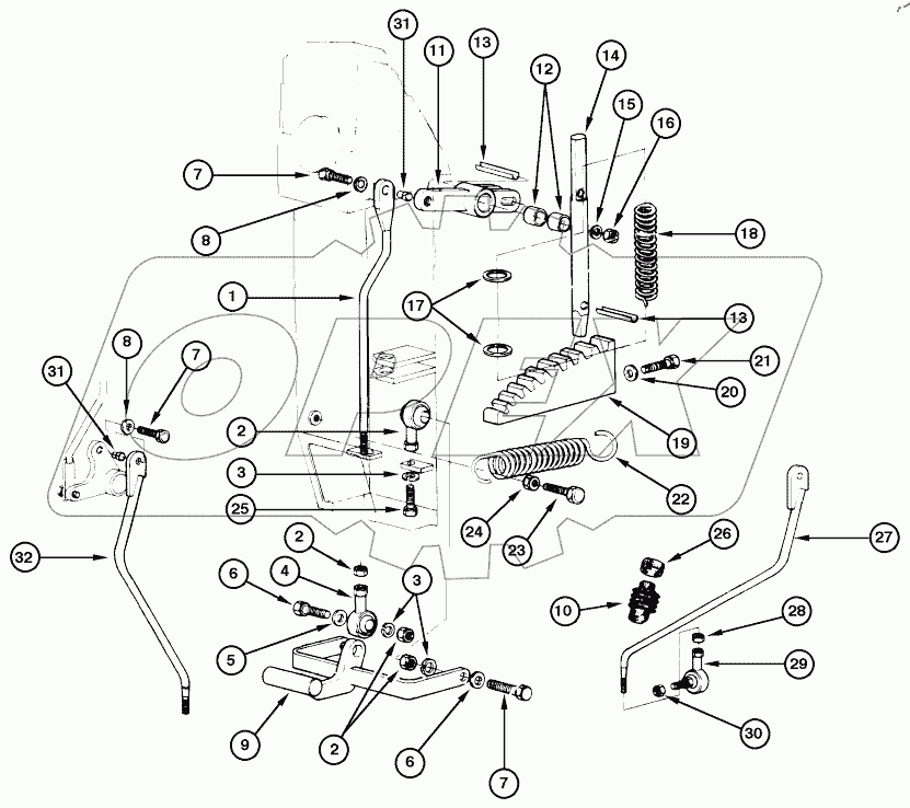  OPERATORS CONSOLE LEVERS