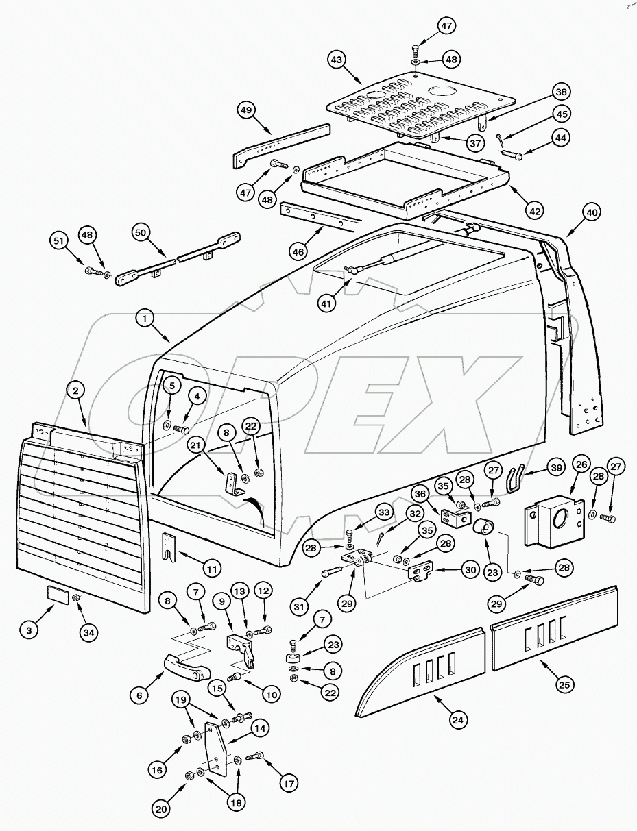  ENGINE HOOD AND GRILLE