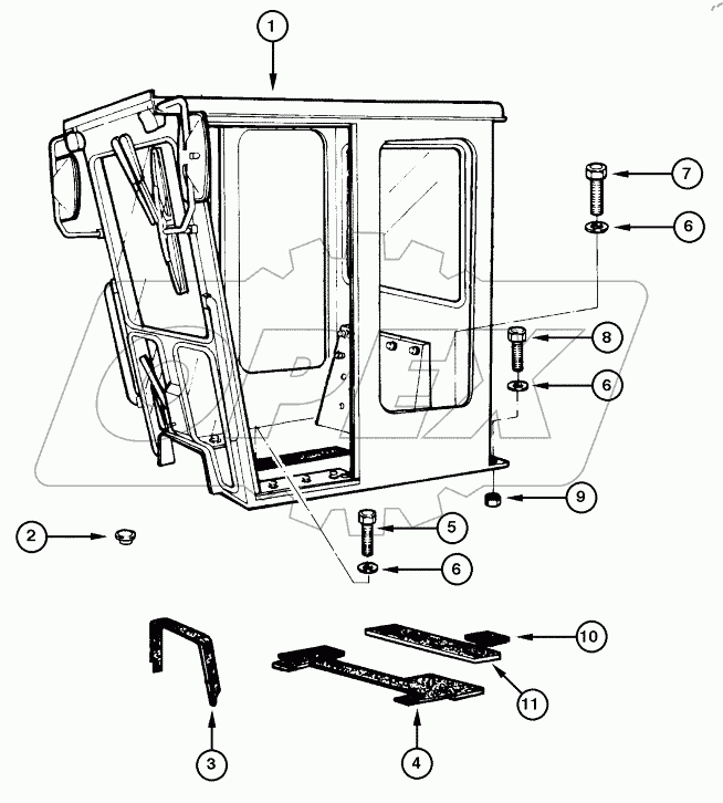  CAB - ASSEMBLY (OPEN CAB)