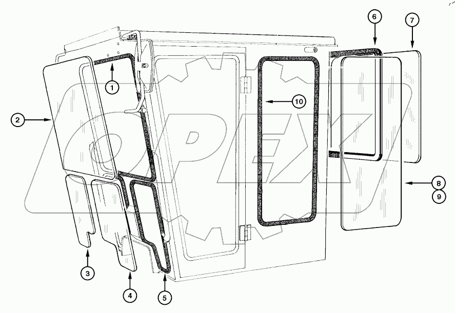  CAB - WINDOWS (CLOSED CAB)