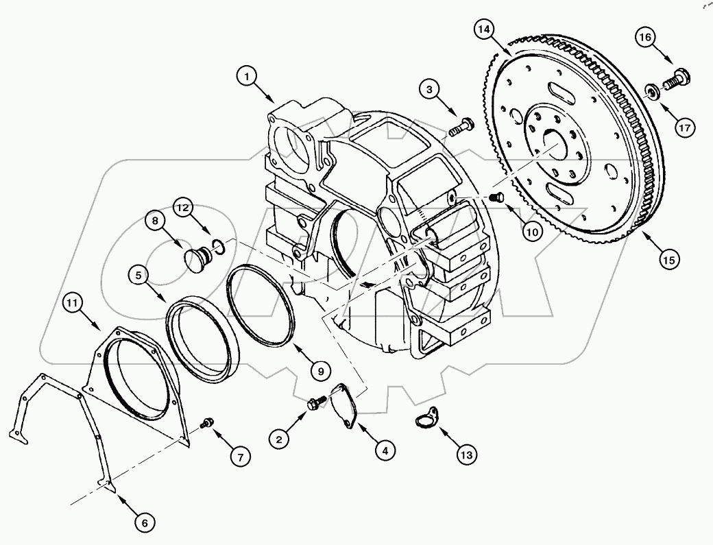  FLYWHEEL AND FLYWHEEL HOUSING