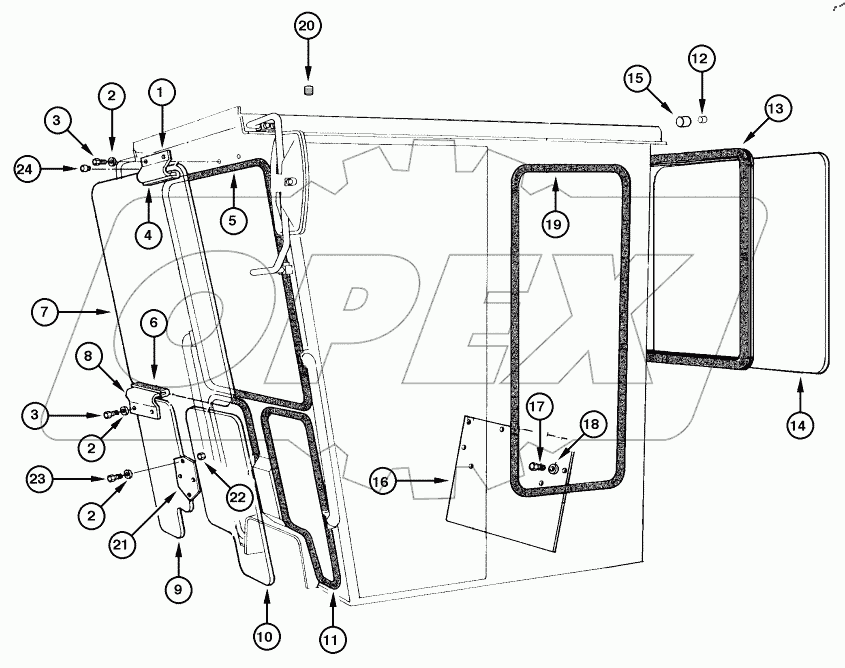  CAB - WINDOWS (OPEN CAB)