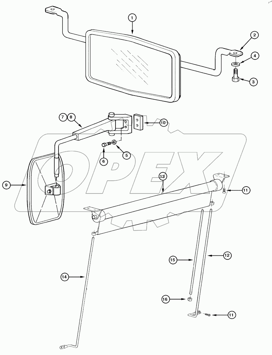  CAB - SUNSHADE AND MIRROR