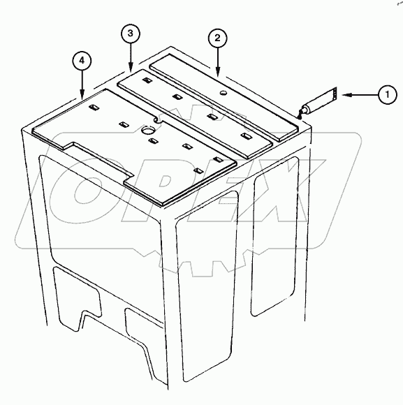  CAB - UPPER UPHOLSTERY