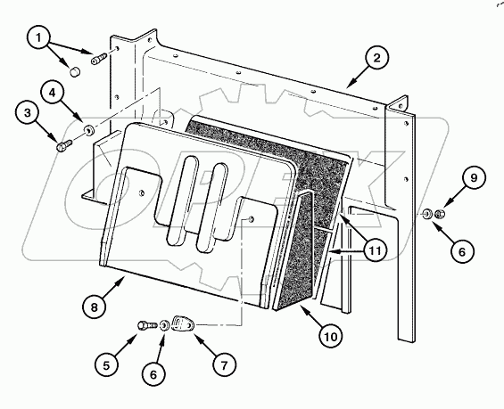  CAB - REAR UPHOLSTERY