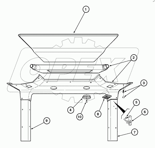  CAB - ROOF UPHOLSTERY (CLOSED CAB)