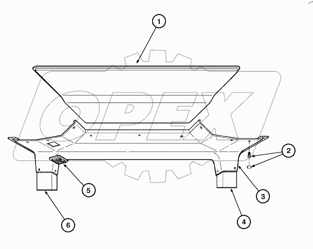  CAB - ROOF UPHOLSTERY (OPEN CAB)