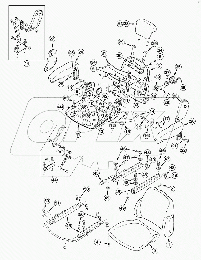  SEAT ASSY - UPPER SEAT ASSY