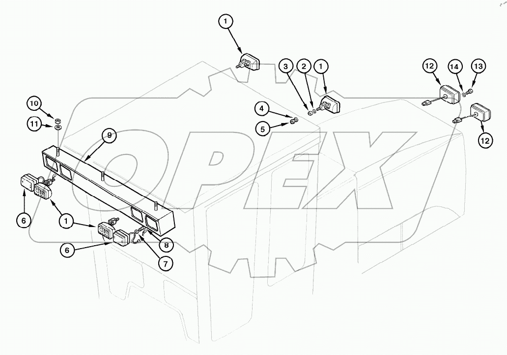  HEADLIGHT AND LANTERN - CAB