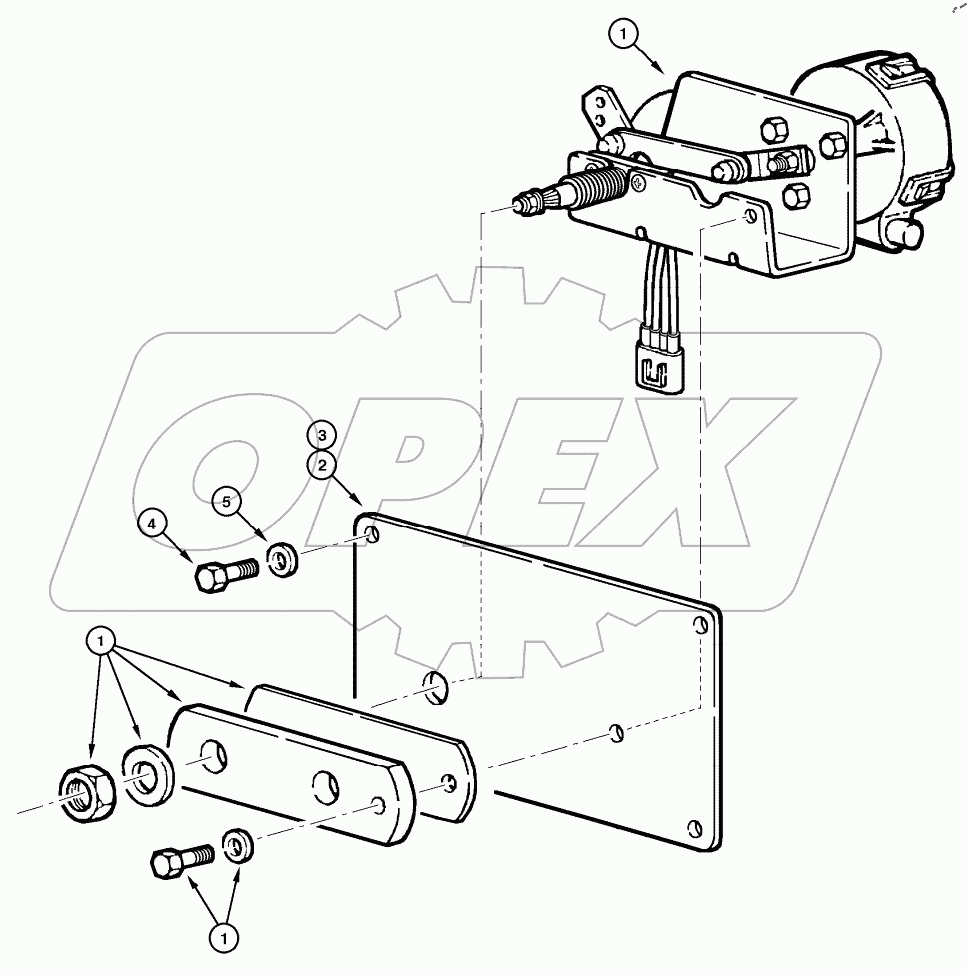  FRONT/REAR WINDSHIELD WIPER MOTOR